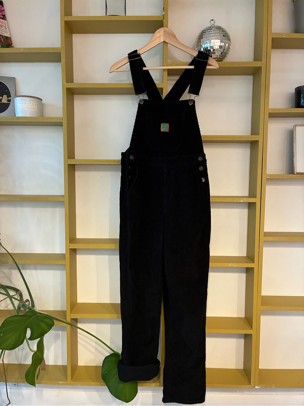 Empyre Black Corduroy Women's Overalls